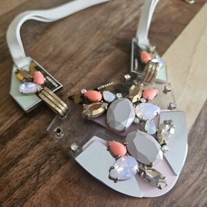 J. Crew Techtonic Statement Necklace, Vintage